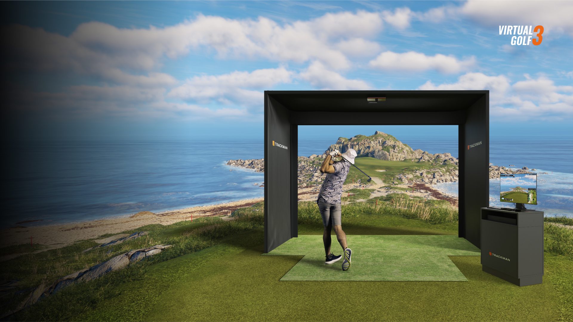 Trackman iO simulator setup